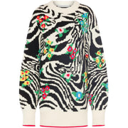 Maxi Maglione Zebrato 0496 5702 A2004 FANTASIA AVORIO PHILOSOPHY 