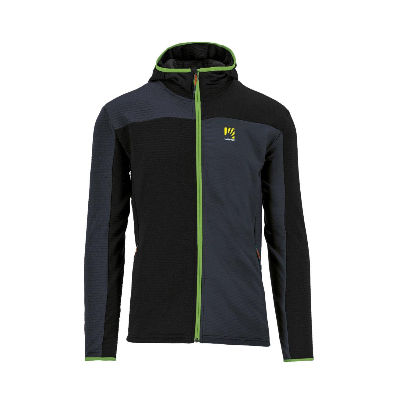 Pile Nuvolau Fleece Uomo Black Ombre Blue Jasmine Green 2500951 081/BLACK/OMB.BL/JASM.GREEN KARPOS 