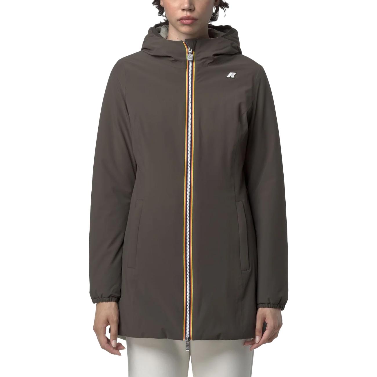 Denise ST Warm Reversible K6128UW B42 BLACK OLIVE-GREEN K-WAY 