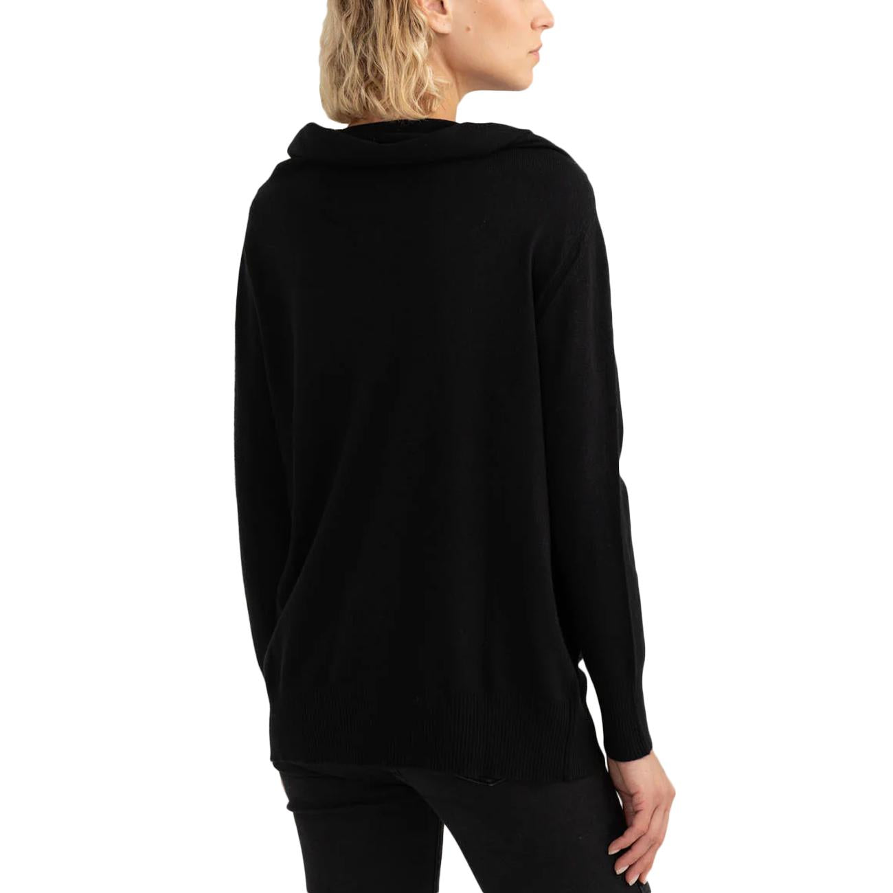 Maglia Dolcevita A Collo Ampio FW25W10MD A0951 BLACK FRED MELLO 