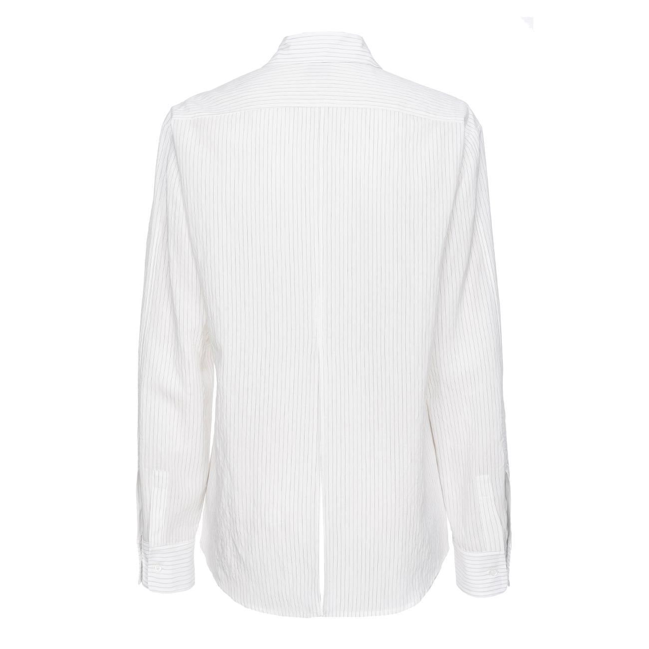 Camicia Corea A Righe Donna Bianco Nero 103708/A273 ZZ1 BIANCO/NERO PINKO 