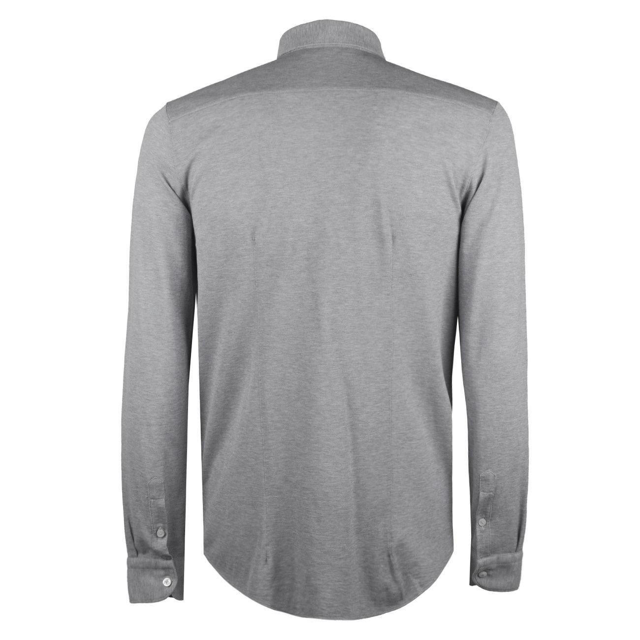 Camicia Piquet Uomo Grigio Chiaro 60120/81402 800 GRIGIO CHIARO LA FILERIA 