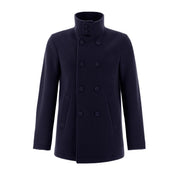 Peacot In New Velour Ed Ecoage Uomo Blu Navy PE000043U33430 9200 BLU NAVY HERNO 